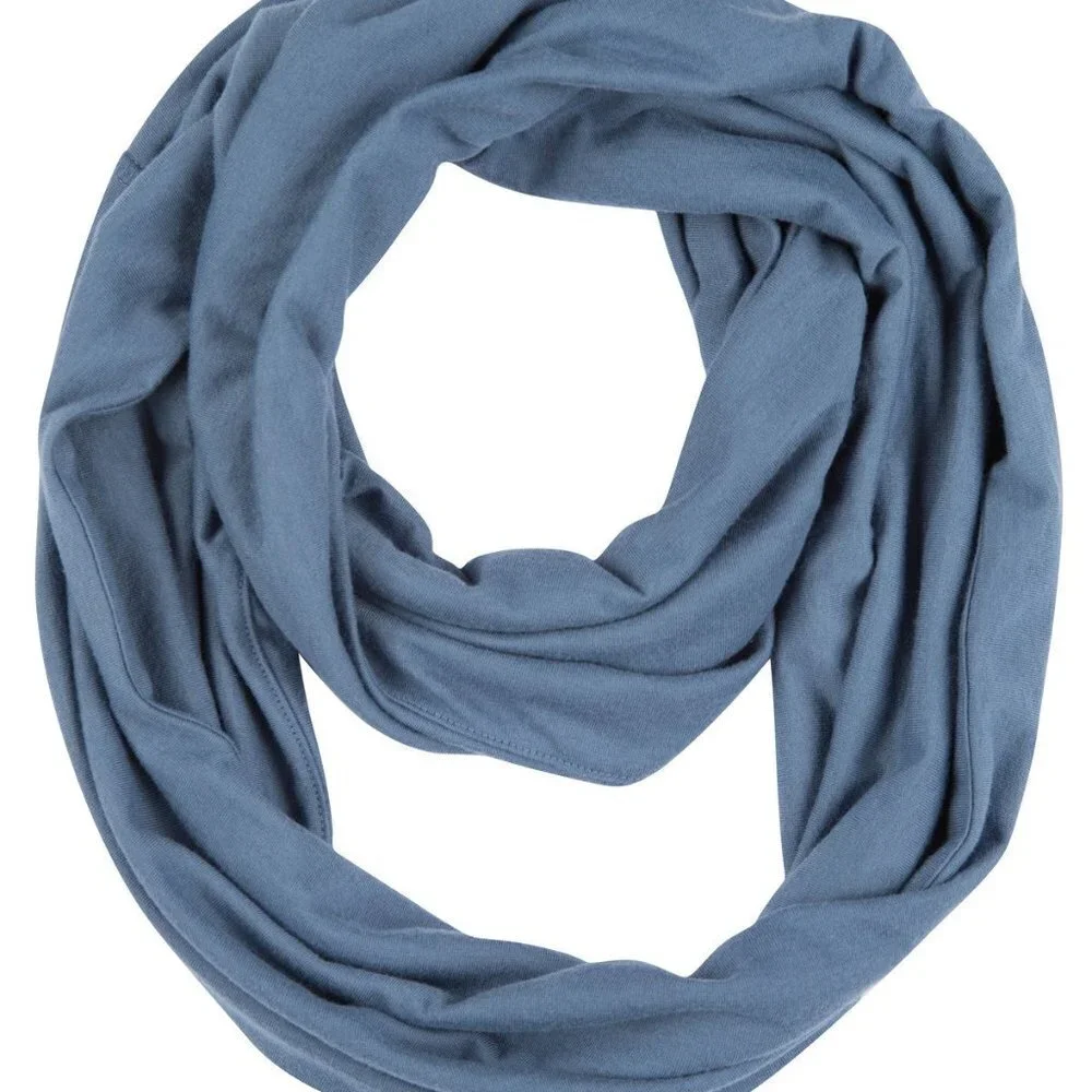 Haus Of Grey Blue Flint Stone Infinity Scarf